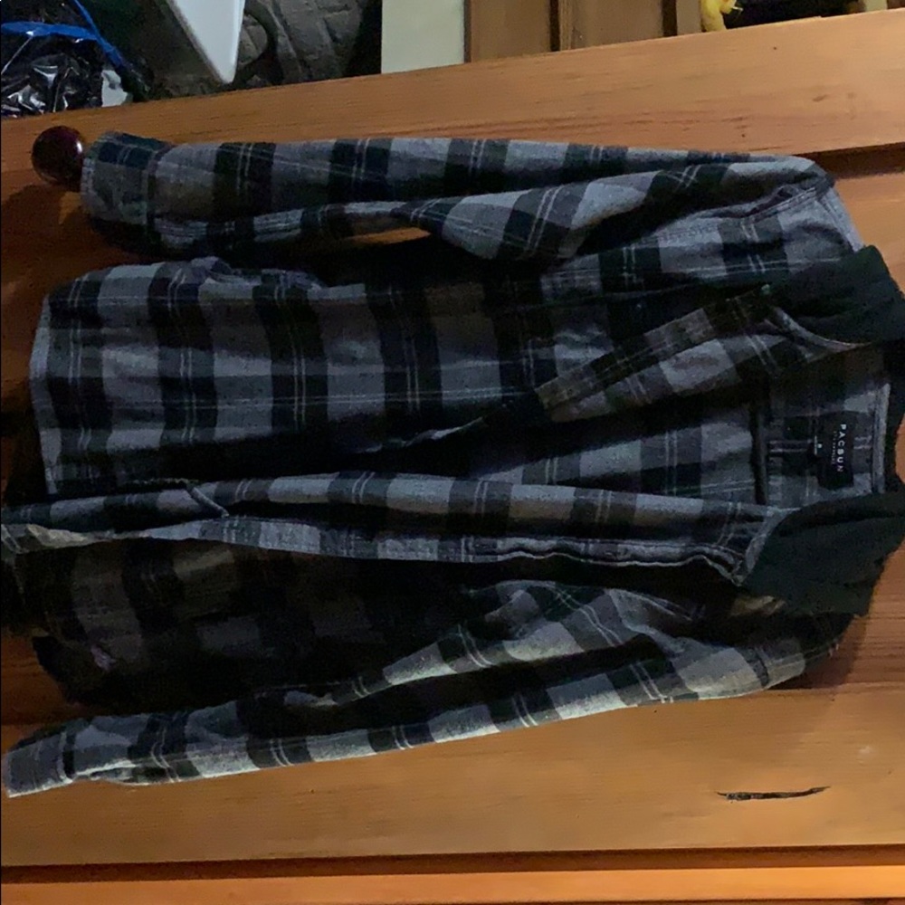 Plaid button down